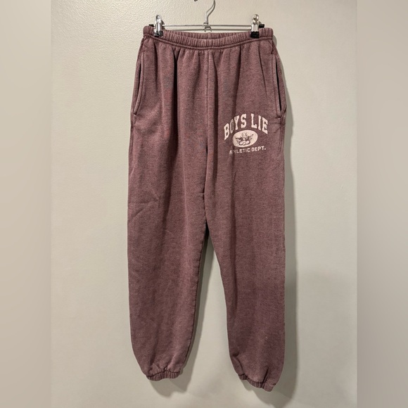 Boys Lie Pants - Boys Lie Sweatpant in Purple Size Small